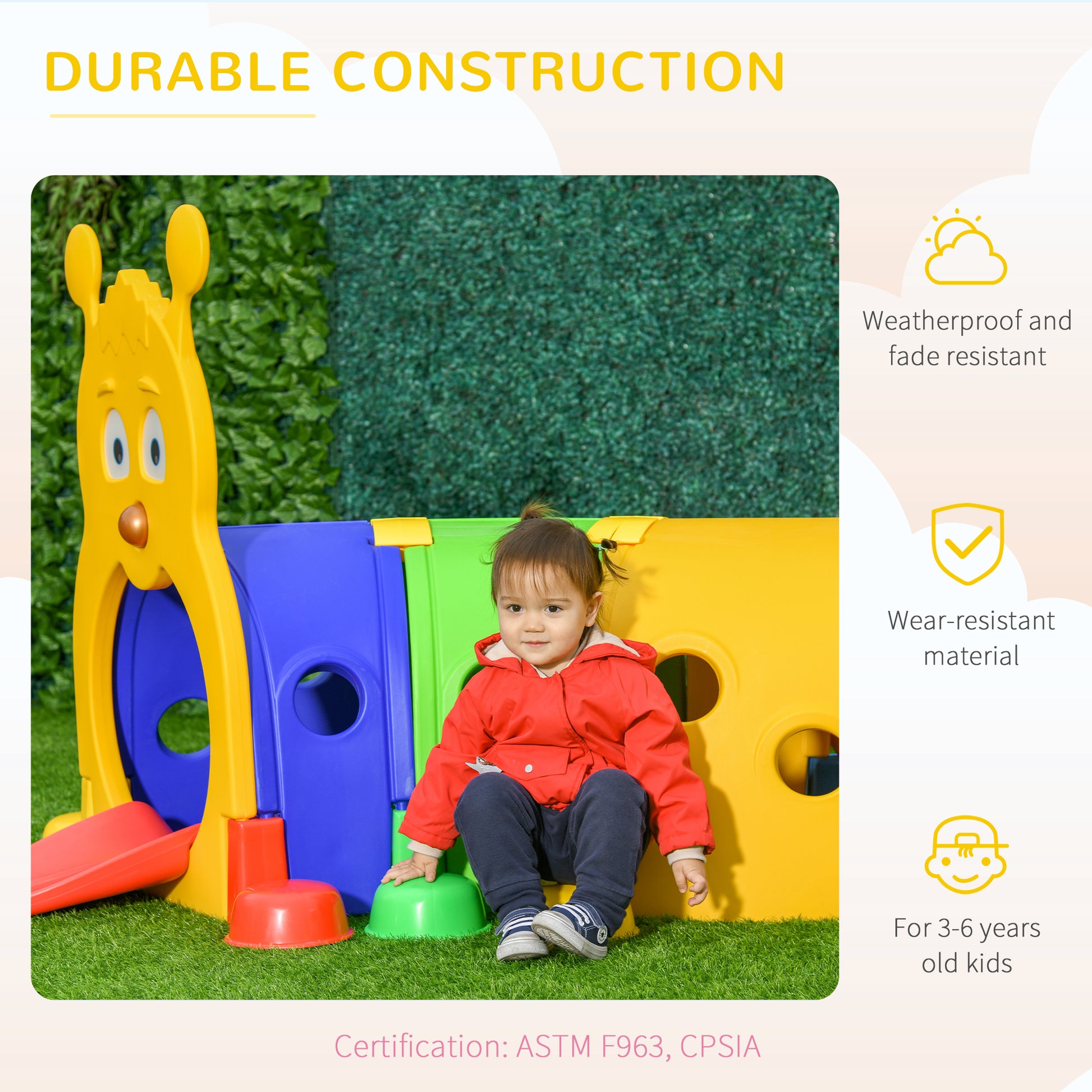 AIYAPLAY Caterpillar-Themed Play Tunnel for Kids, Indoor/Outdoor Climbing Fun for Ages 3-6, Colorful Toddler Activity Structure - ALL4U RETAILER LTD