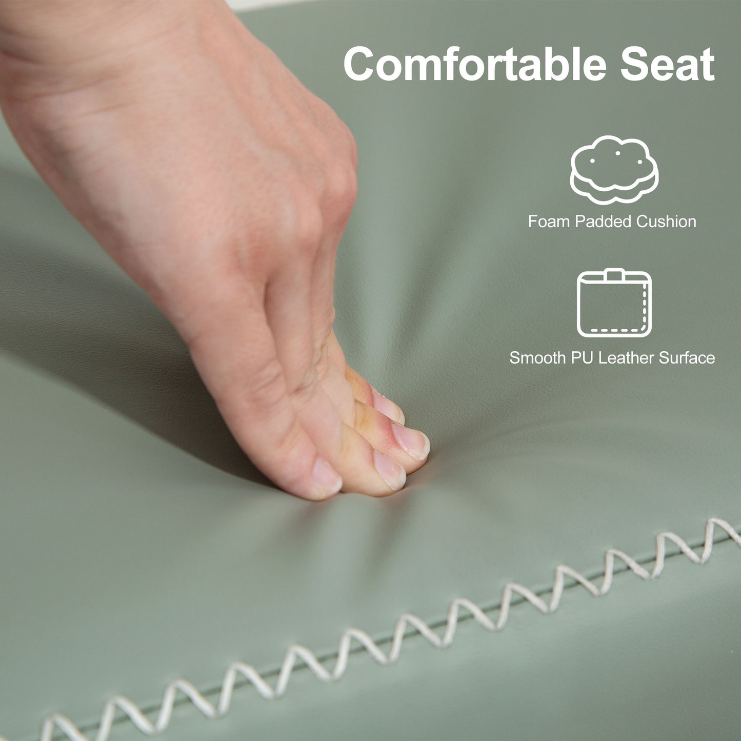 HOMCOM PU Leather Shoe Storage Bench Green With Plush 7cm Cushion And 120 Kg Capacity For Entryway Organization
