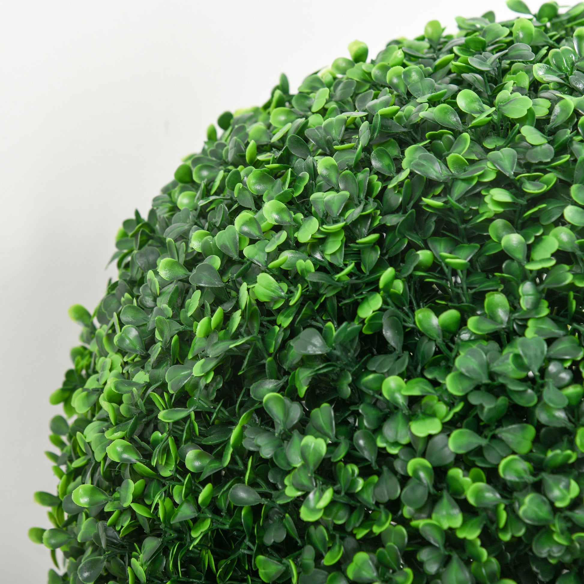 Outsunny Set of 2 Realistic Faux Boxwood Topiary Balls - 40cm Hanging Greenery for Indoor & Outdoor Décor - ALL4U RETAILER LTD