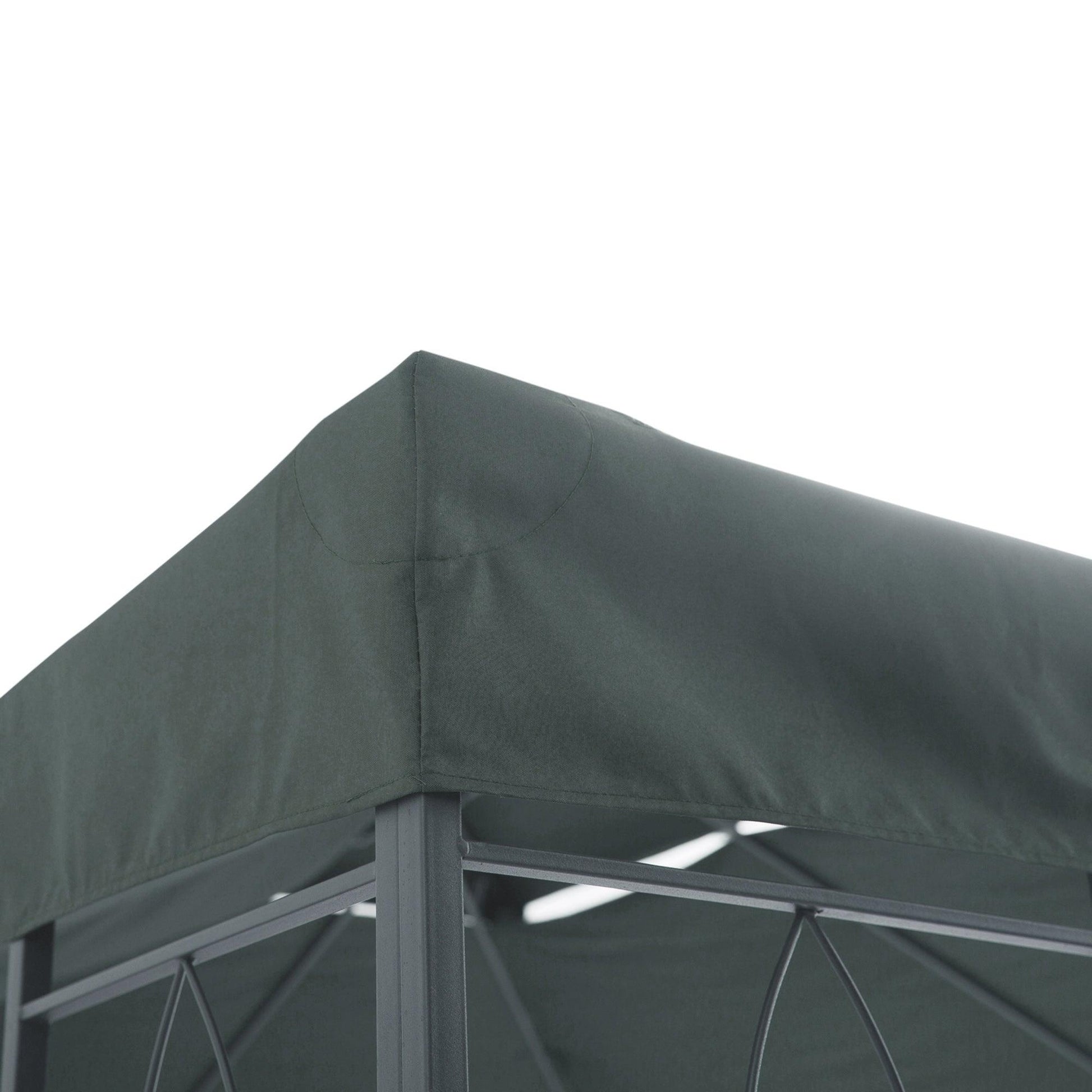 Outsunny 3x4m Gazebo Replacement Roof Canopy - Deep Grey - ALL4U RETAILER LTD