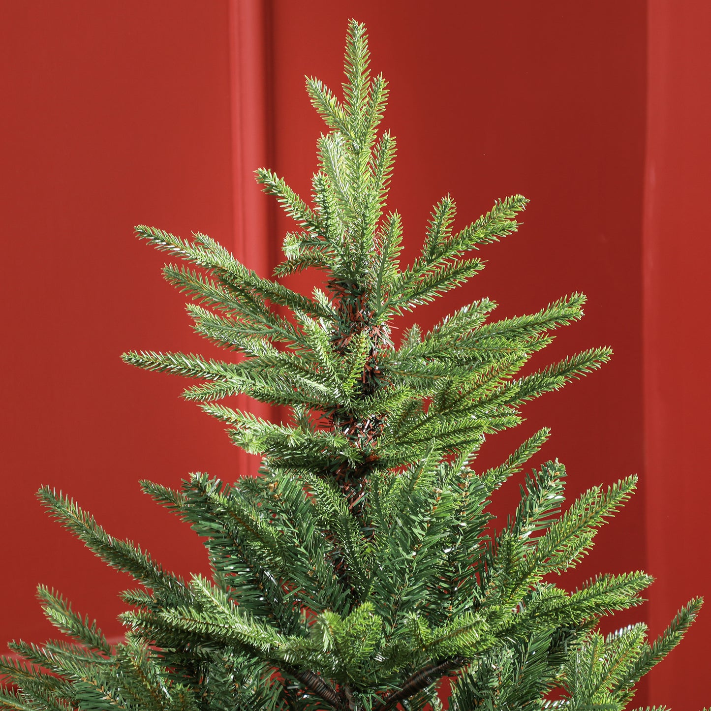 HOMCOM 5ft Realistic Artificial Christmas Tree with 1724 Tips and Metal Base – Easy Assembly, Perfect for Indoor Holiday Decor - ALL4U RETAILER LTD