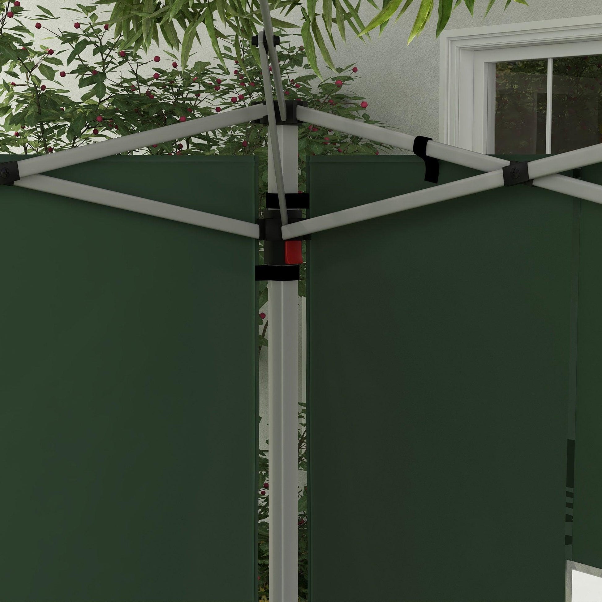 Outsunny Gazebo Side Panels for 3x3(m) or 3x4m Pop Up Gazebo, 2 Pack, Green - ALL4U RETAILER LTD