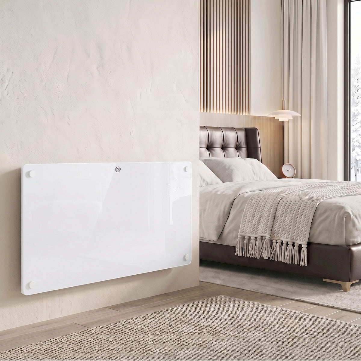 HOMCOM 1500W Smart Wall Mounted Electric Panel Heater