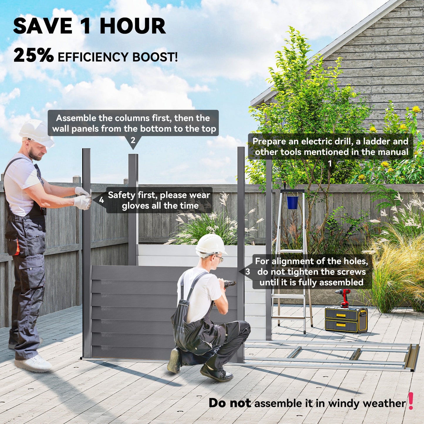 Outsunny 5x9ft Galvanised Metal Garden Shed With Foundation Kit Lean To Lockable Doors Gloves And 2 Air Vents Grey