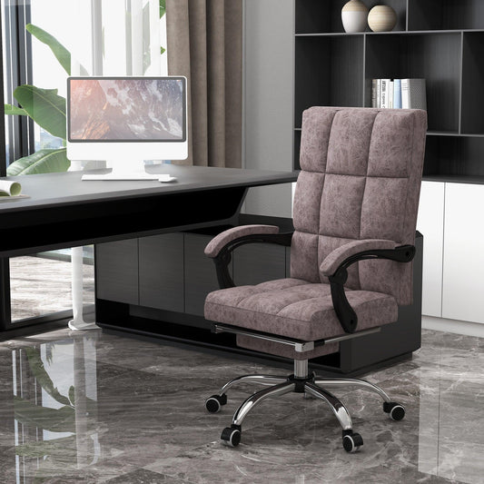 Vinsetto Executive Office Chair with Vibration Massage, Armrests, Charcoal Grey - ALL4U RETAILER LTD