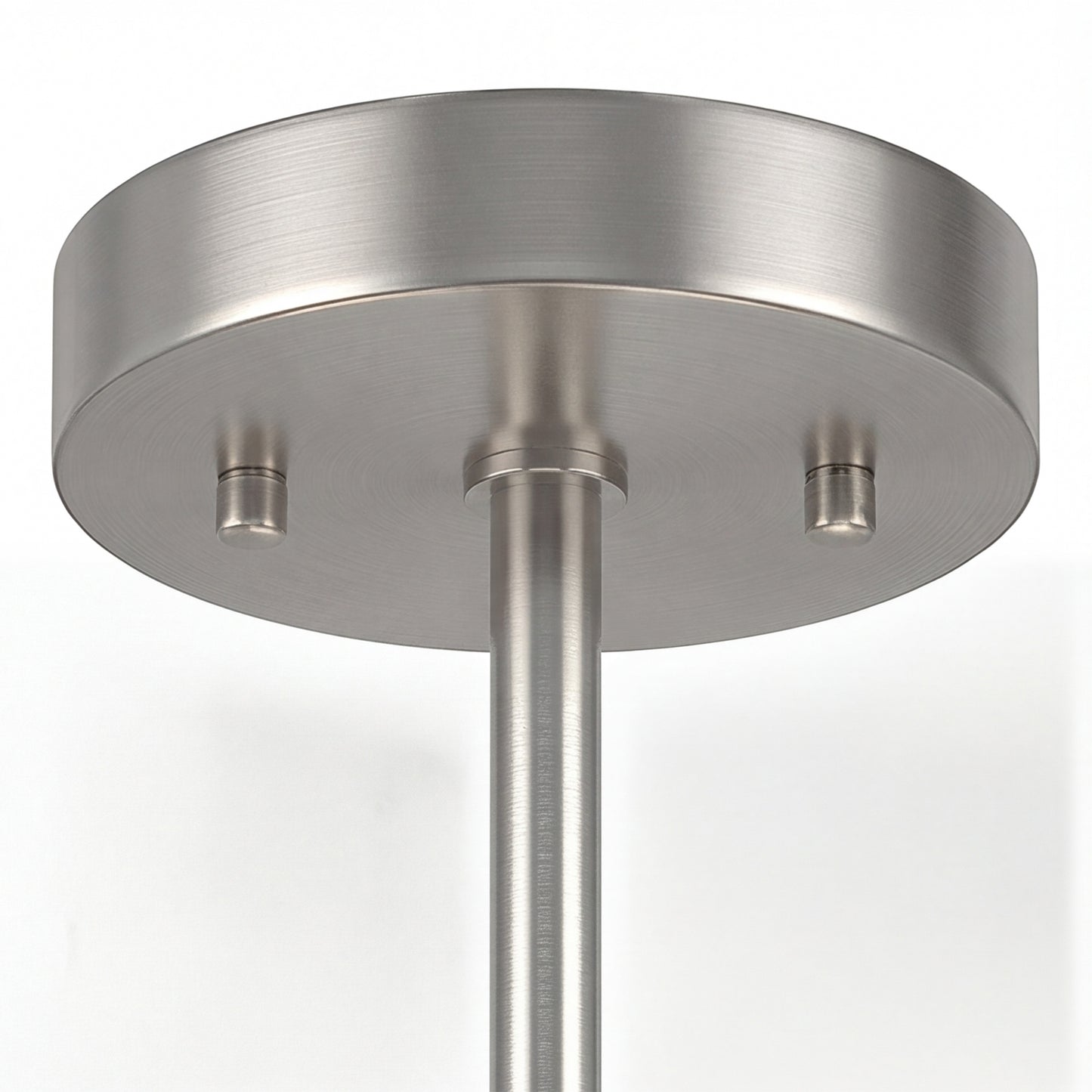 HOMCOM Semi Flush Mount Modern Crystal Chandelier Ceiling Light With E14 Base Silver Tone