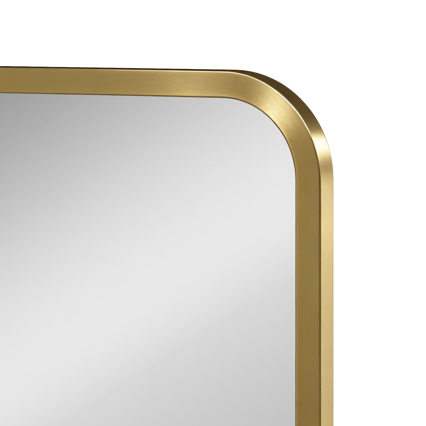 HOMCOM Modern Rectangular Wall Mirror With Storage Shelf Gold Tone Frame 70 X 50 Cm