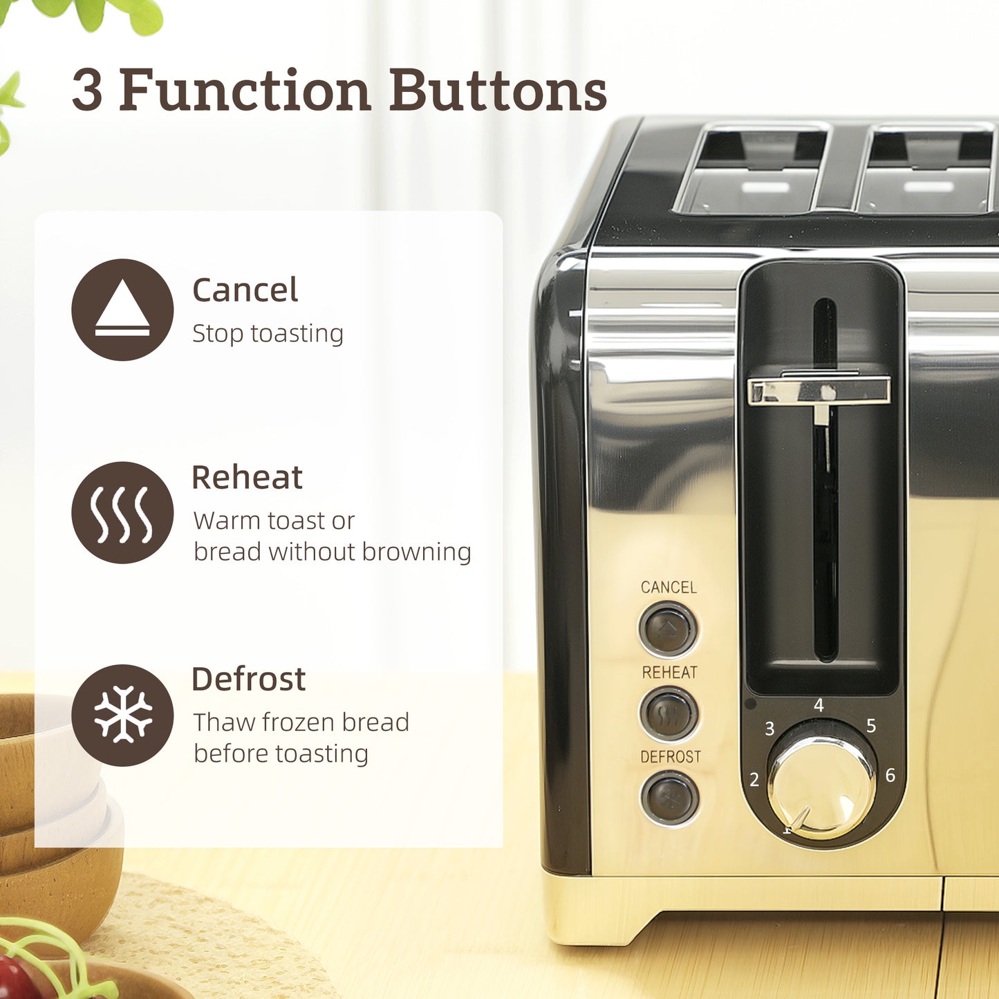 HOMCOM Retro 3000W Kettle and Toaster Set Black with 1.7L Kettle Capacity for Seven Cups