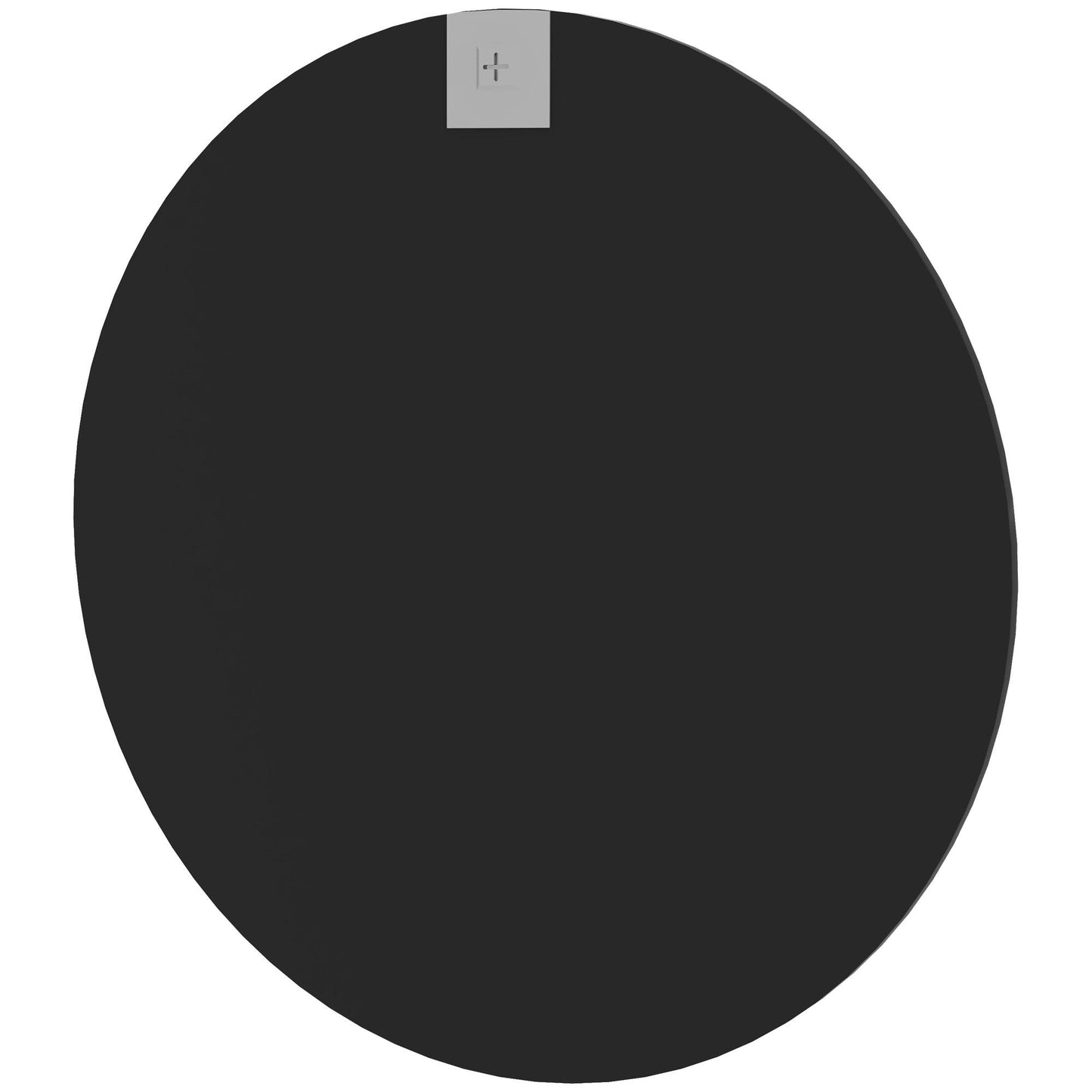 HOMCOM Wall Mirror for Living Room Bedroom, 61 cm Circle Bathroom Mirror, Black - ALL4U RETAILER LTD