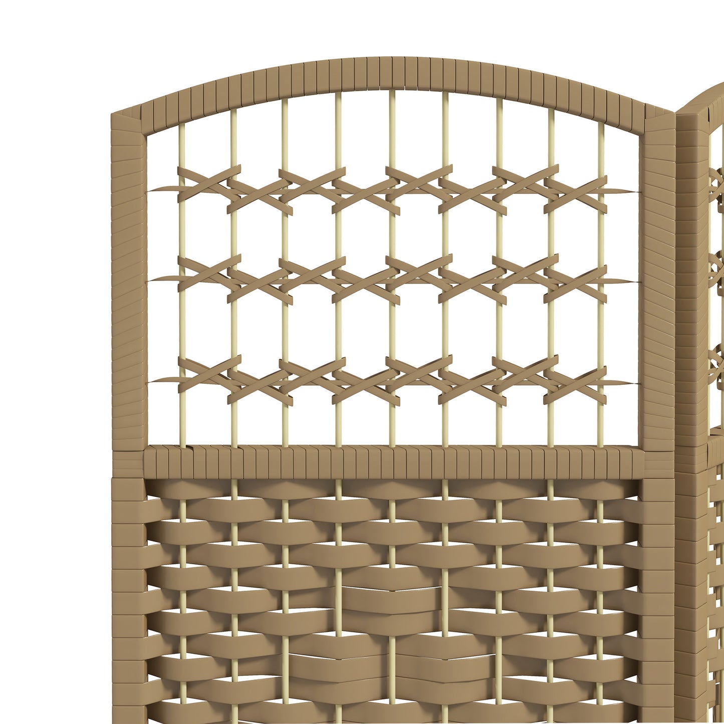 HOMCOM 3 Panel Folding Room Divider Privacy Screen Freestanding Paravent Partition Natural Wood
