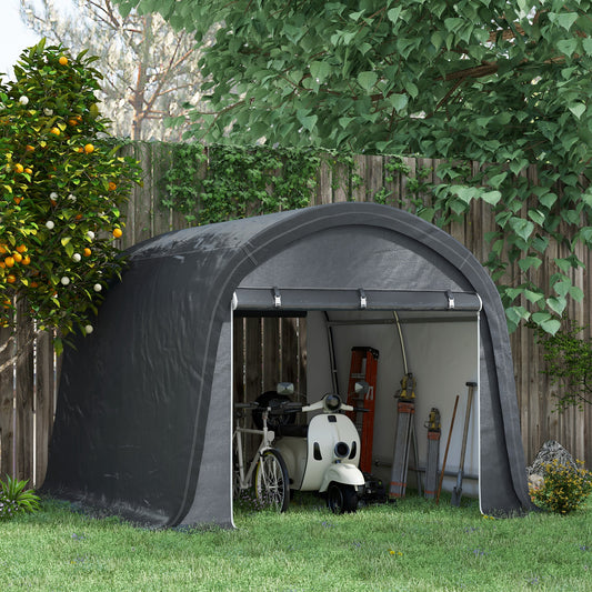 Outsunny 3x3m Garden Storage Tent Heavy Duty Shed Waterproof Portable Shelter With Galvanised Steel Frame For Bike