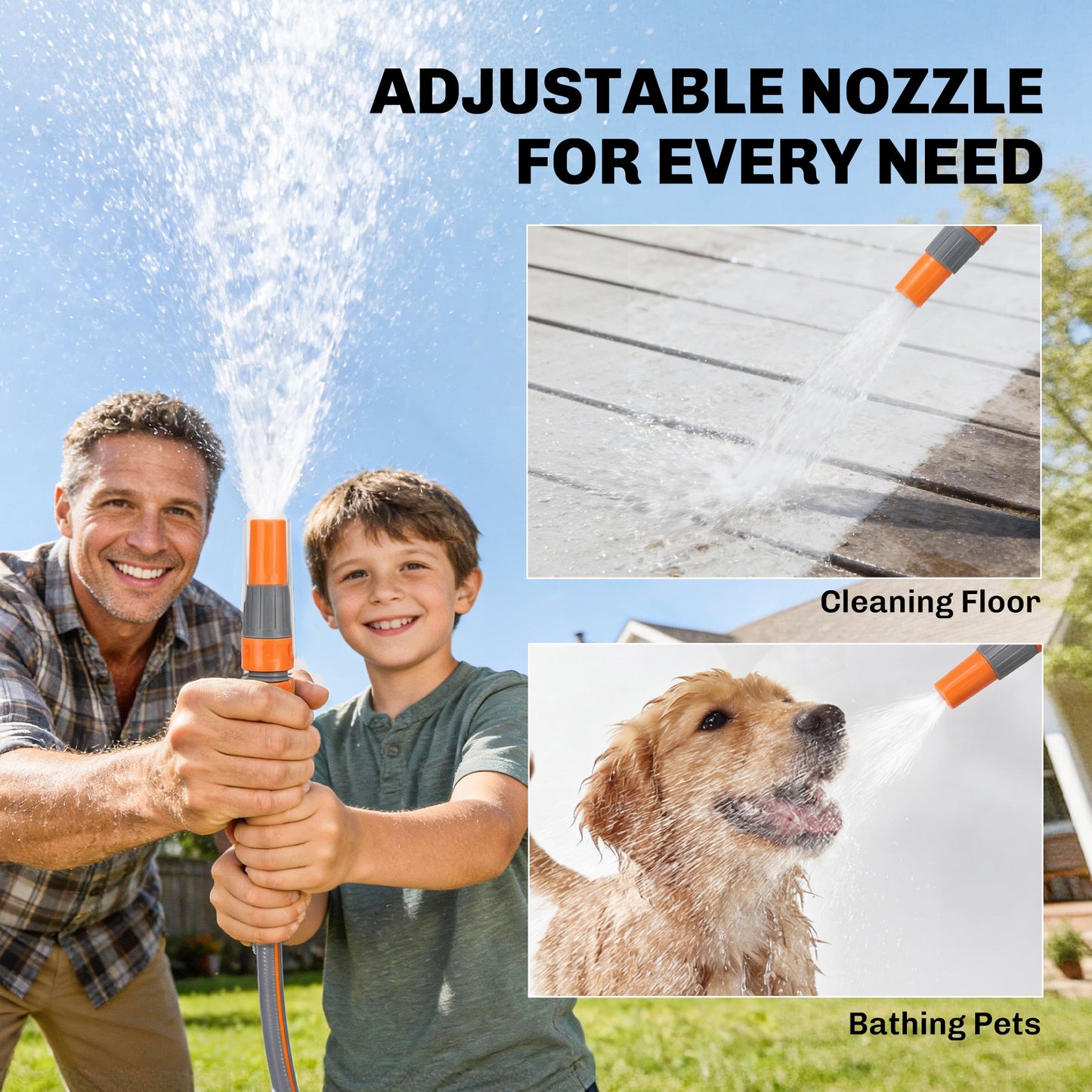 Outsunny Retractable Hose Reel Wall Mounted 20 Plus 1.6m Garden Hose Reel With Auto Retraction And Self Locking Orange