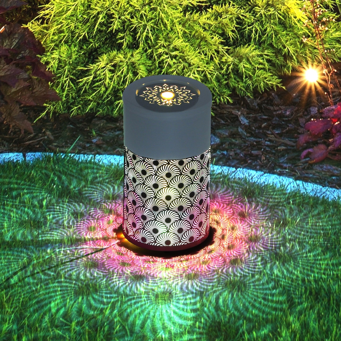 Outsunny 30 cm Tall Garden Waterfall Fountain With LED Lights And Pump For Indoor Outdoor Decor Adjustable Flow