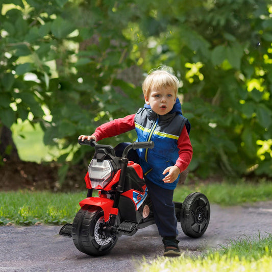AIYAPLAY 3-in-1 Toddler Motorcycle Trike, Red - ALL4U RETAILER LTD