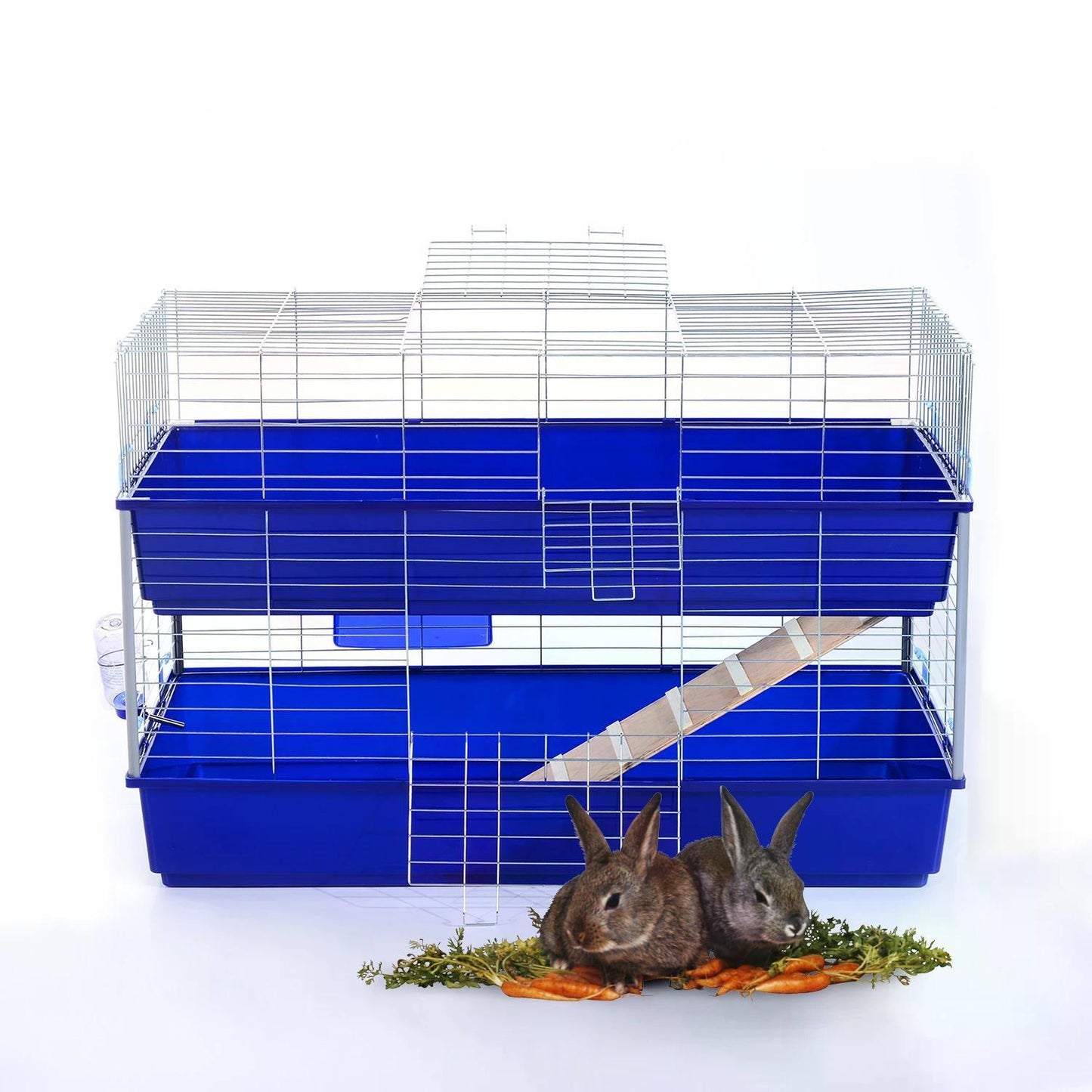 PawHut Small Animal Hutch (118 x 79 x 58cm) - ALL4U RETAILER LTD