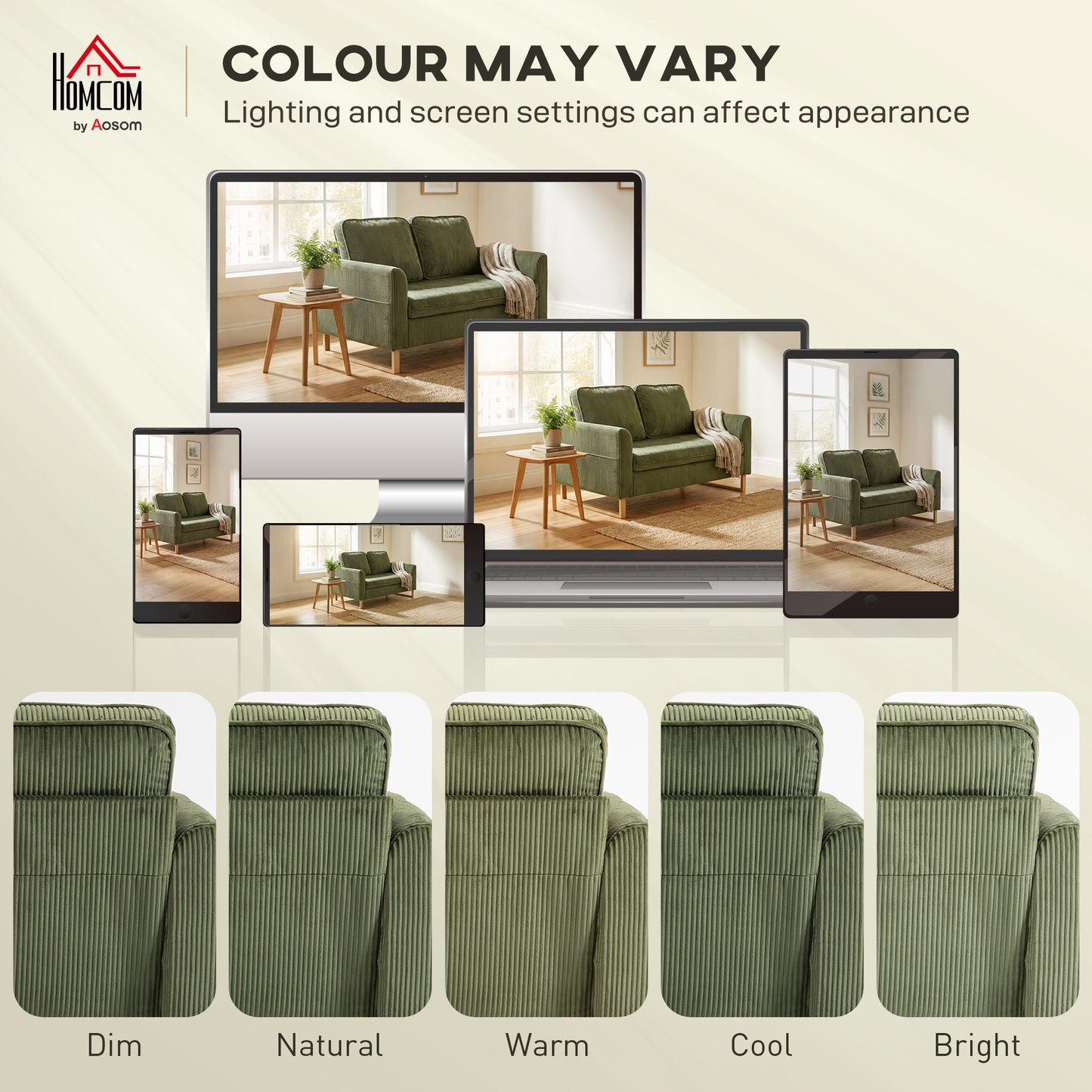 HOMCOM Two Seater Sofa Loveseat 140 Cm With Spring Cushions Metal Legs And Two Pillows Dark Green