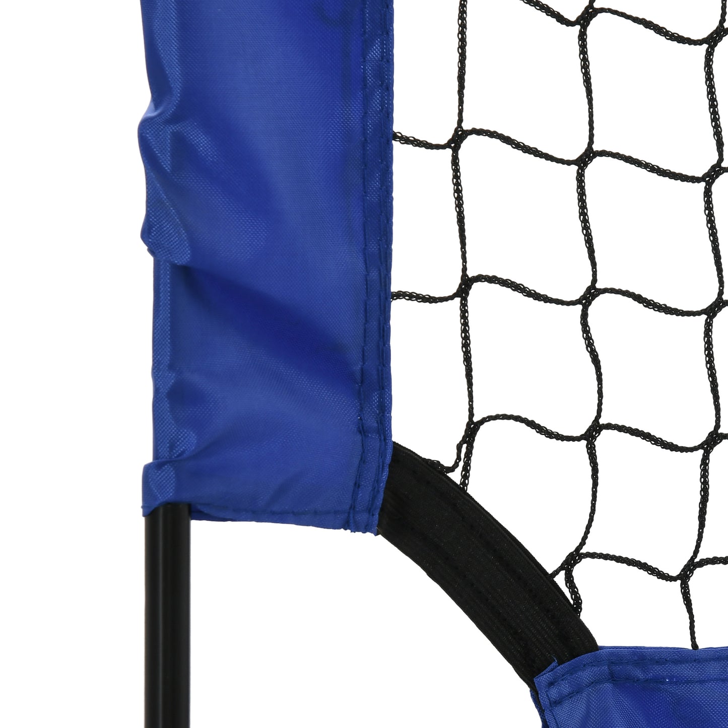 HOMCOM Portable Set of 2 Soccer Goal Nets 6 x 3 ft for Outdoor Training with Carry Bag - Blue - ALL4U RETAILER LTD