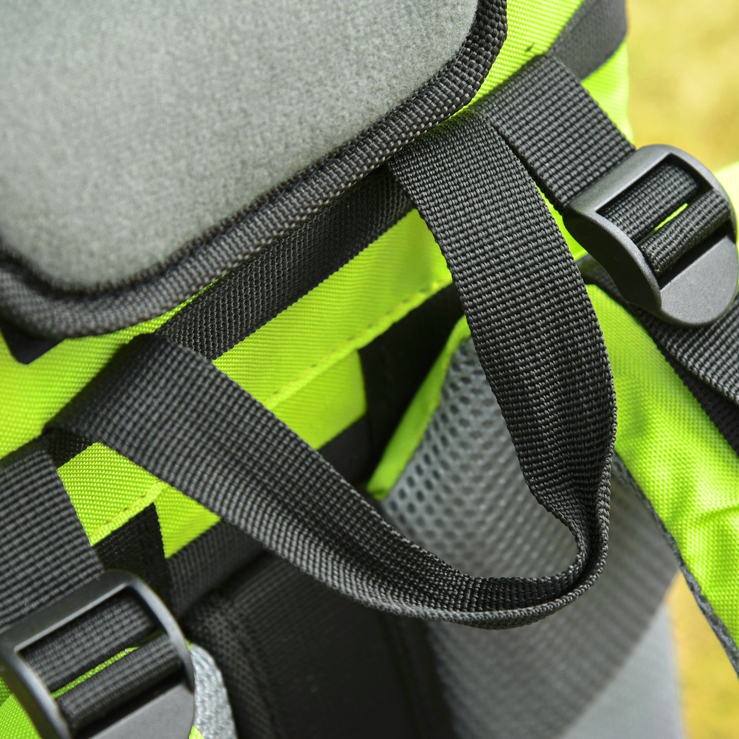 HOMCOM Ergonomic Baby Hiking Backpack Carrier with Detachable Rain Cover and Adjustable Straps for Toddlers 6-36 Months - Green - ALL4U RETAILER LTD