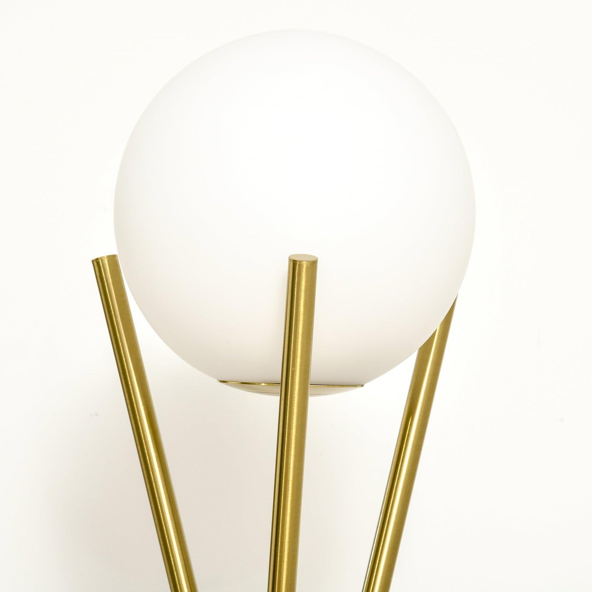 HOMCOM Modern Gold Tripod Floor Lamp - Stylish Lighting Solution - ALL4U RETAILER LTD