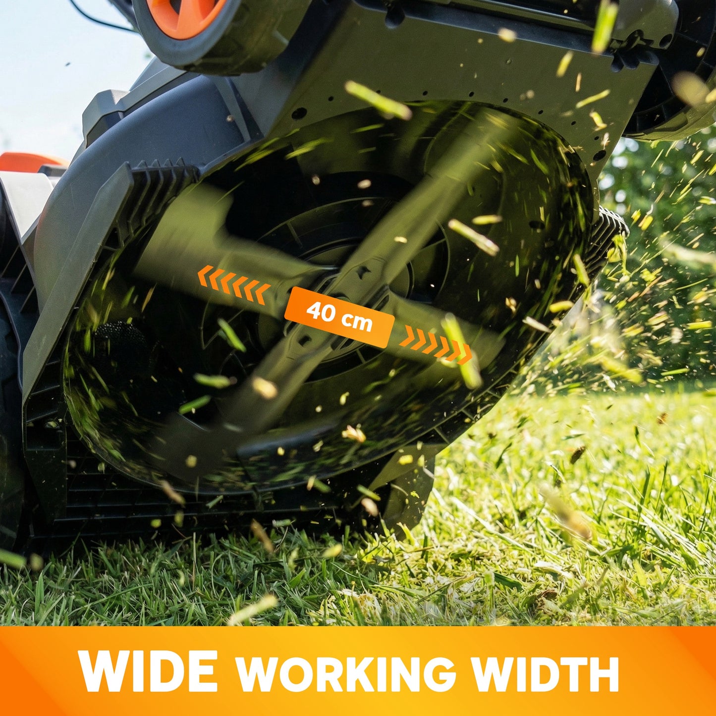 Outsunny 1800W Electric Lawnmower With 40cm Cutting Width Mulching Feature 50L Grass Bag 6 Cutting Heights