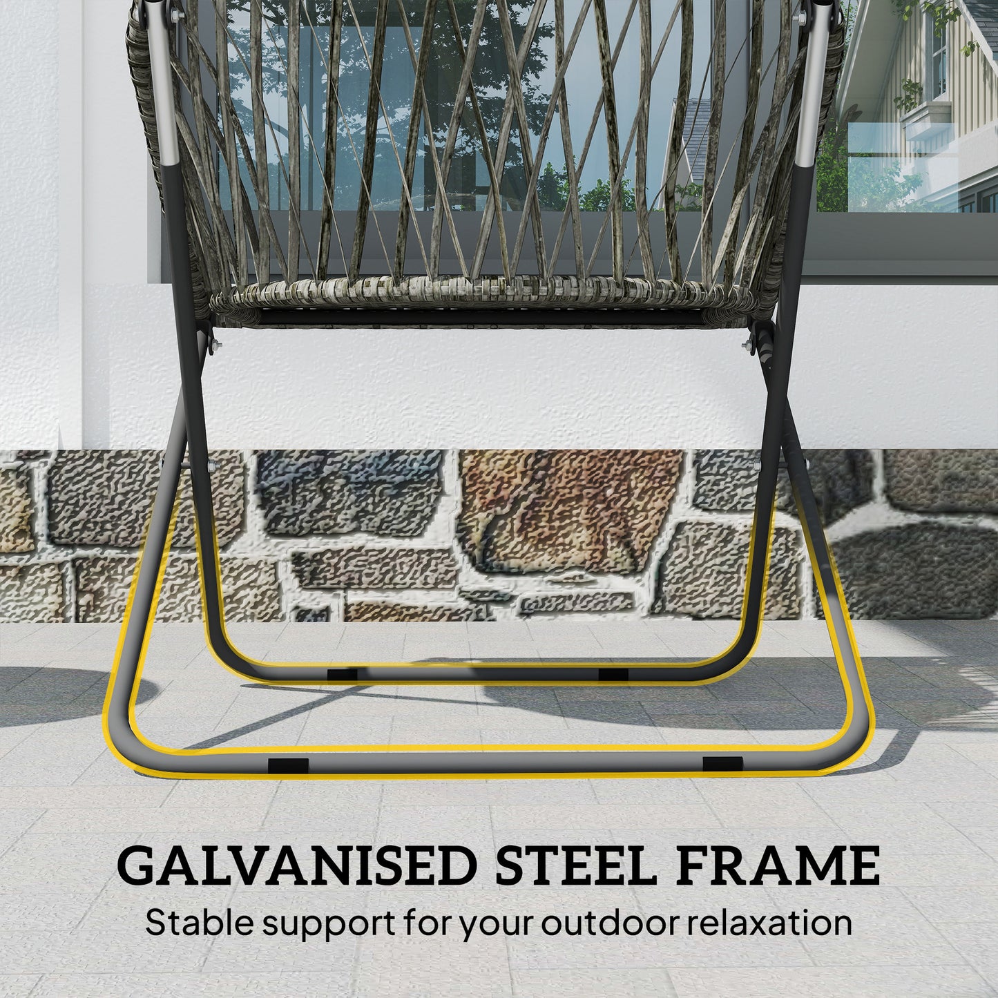 Outsunny Folding Patio Bistro Set for 2 with Table and Two Chairs Grey Outdoor Balcony Furniture