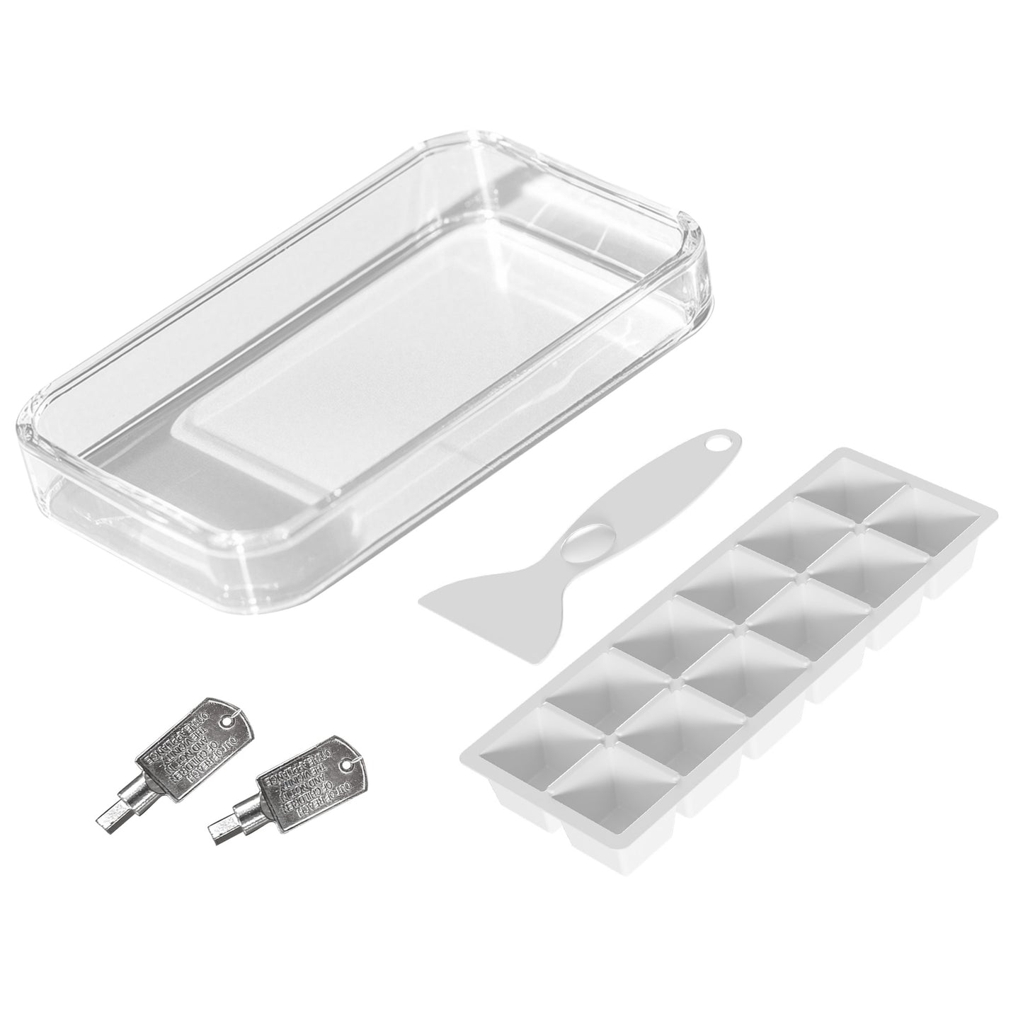 HOMCOM 46 Litre Lockable Countertop Fridge Cream White Ideal For Home Office Small Kitchen