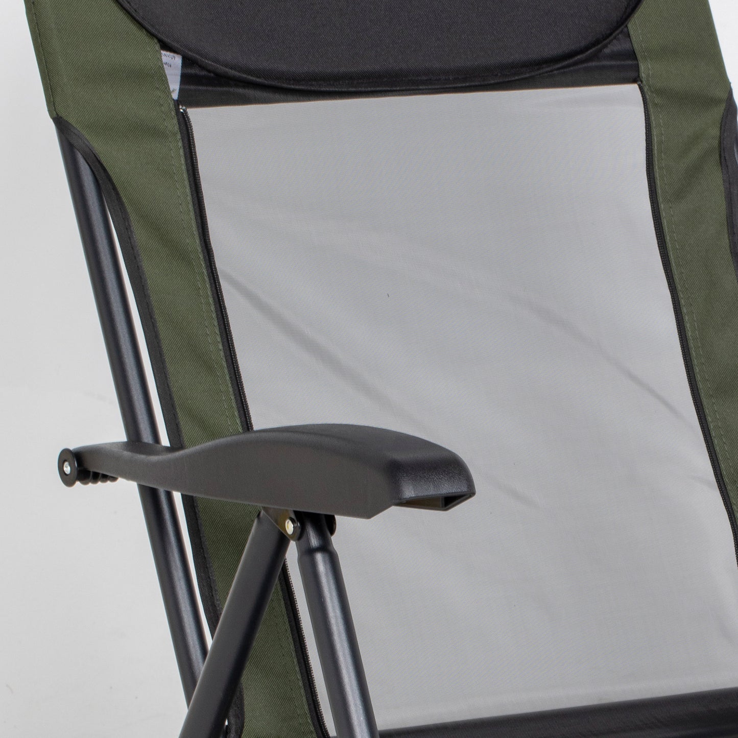 Outsunny Adjustable Portable Fishing Chair with Foldable Metal Frame and Padded Comfort, Green/Black - ALL4U RETAILER LTD