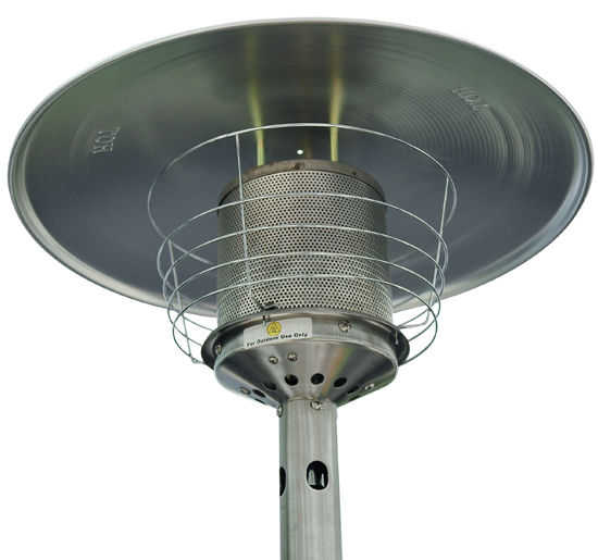 Outsunny Outdoor Stainless Steel Table Top Gas Heater - 4 kW Silver Finish - ALL4U RETAILER LTD