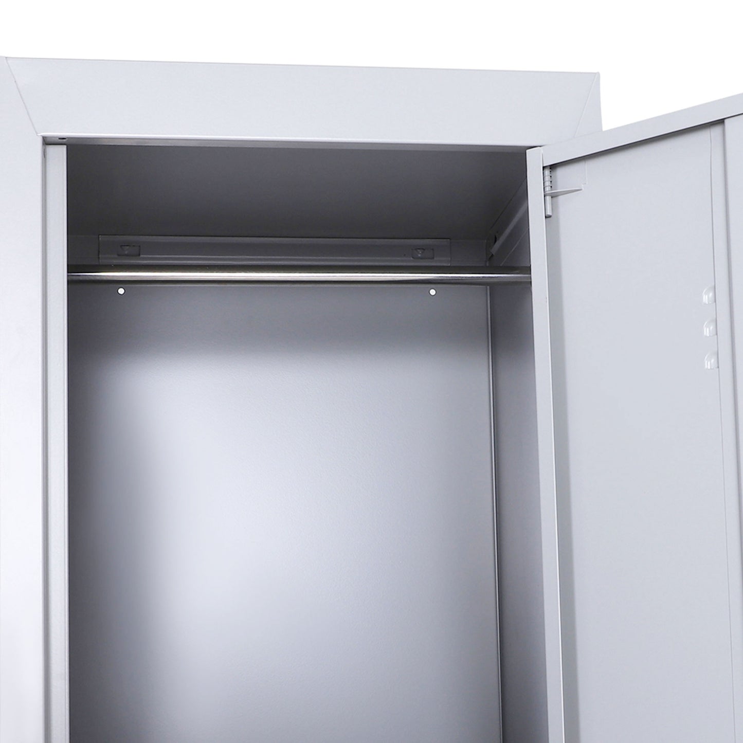 Vinsetto Locker Cabinet Storage Cold Rolled Steel With Shelves Vertical Cupboard Grey 38 x 46 x 180 cm