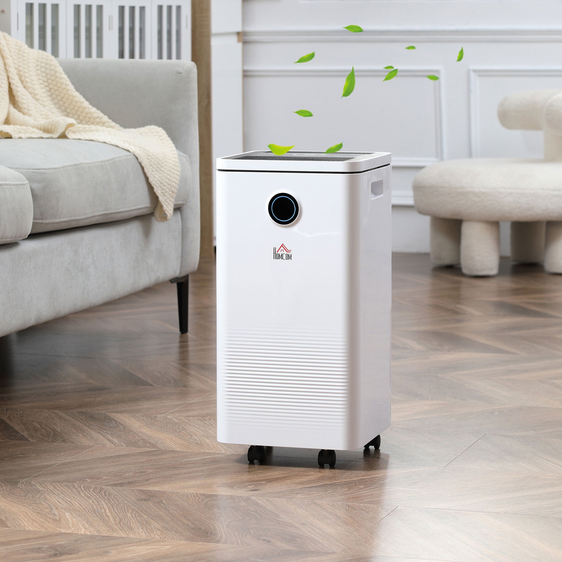 HOMCOM 10L/Day Smart WiFi Control Portable Dehumidifier for Home, Laundry, and Basement - ALL4U RETAILER LTD