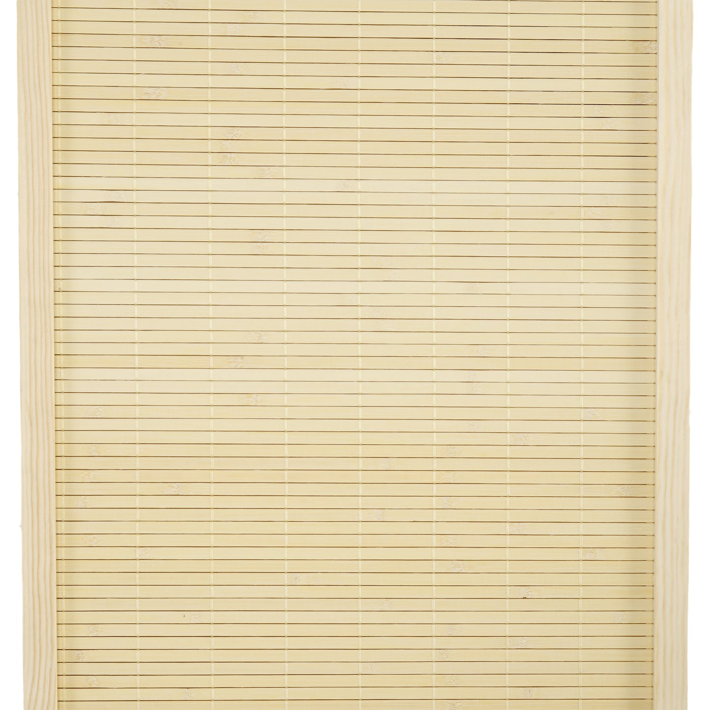 HOMCOM Room Divider Freestanding Privacy Screen 4 Panel Folding 180 x 180cm Natural Bamboo