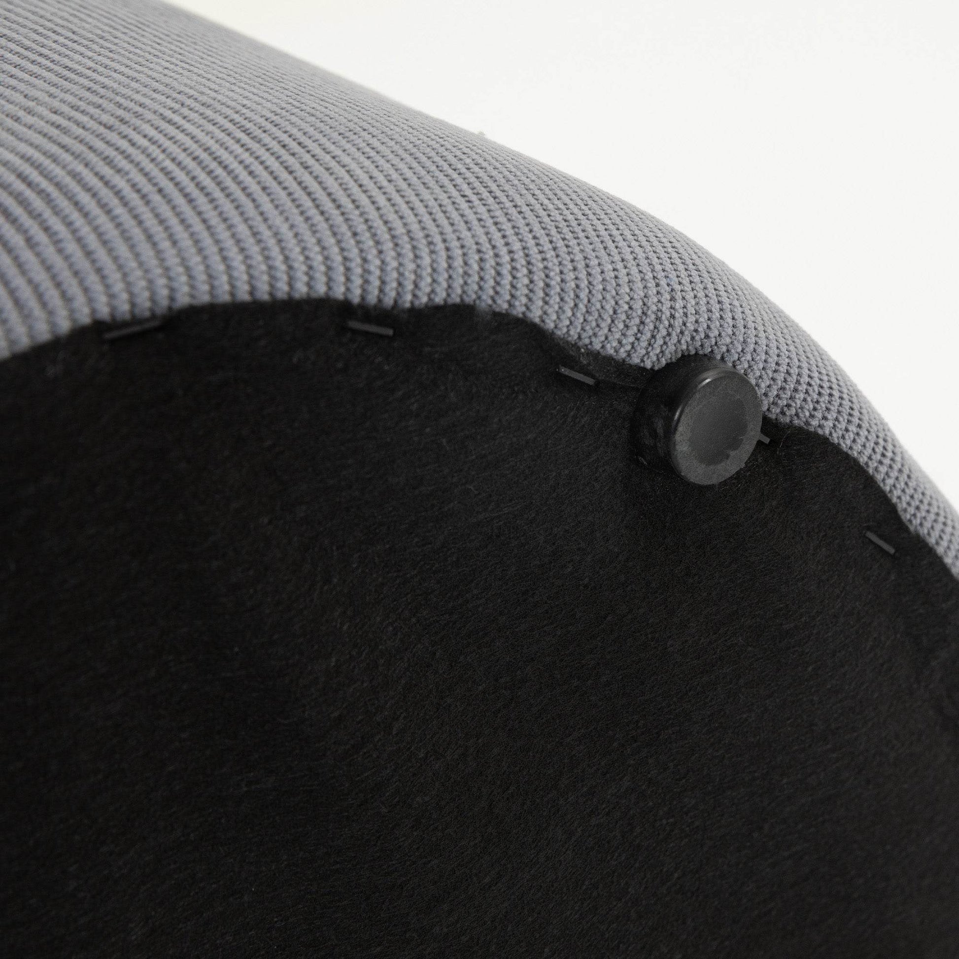 HOMCOM Stylish Nesting Storage Ottomans with Cushioned Tops - Light Grey - ALL4U RETAILER LTD