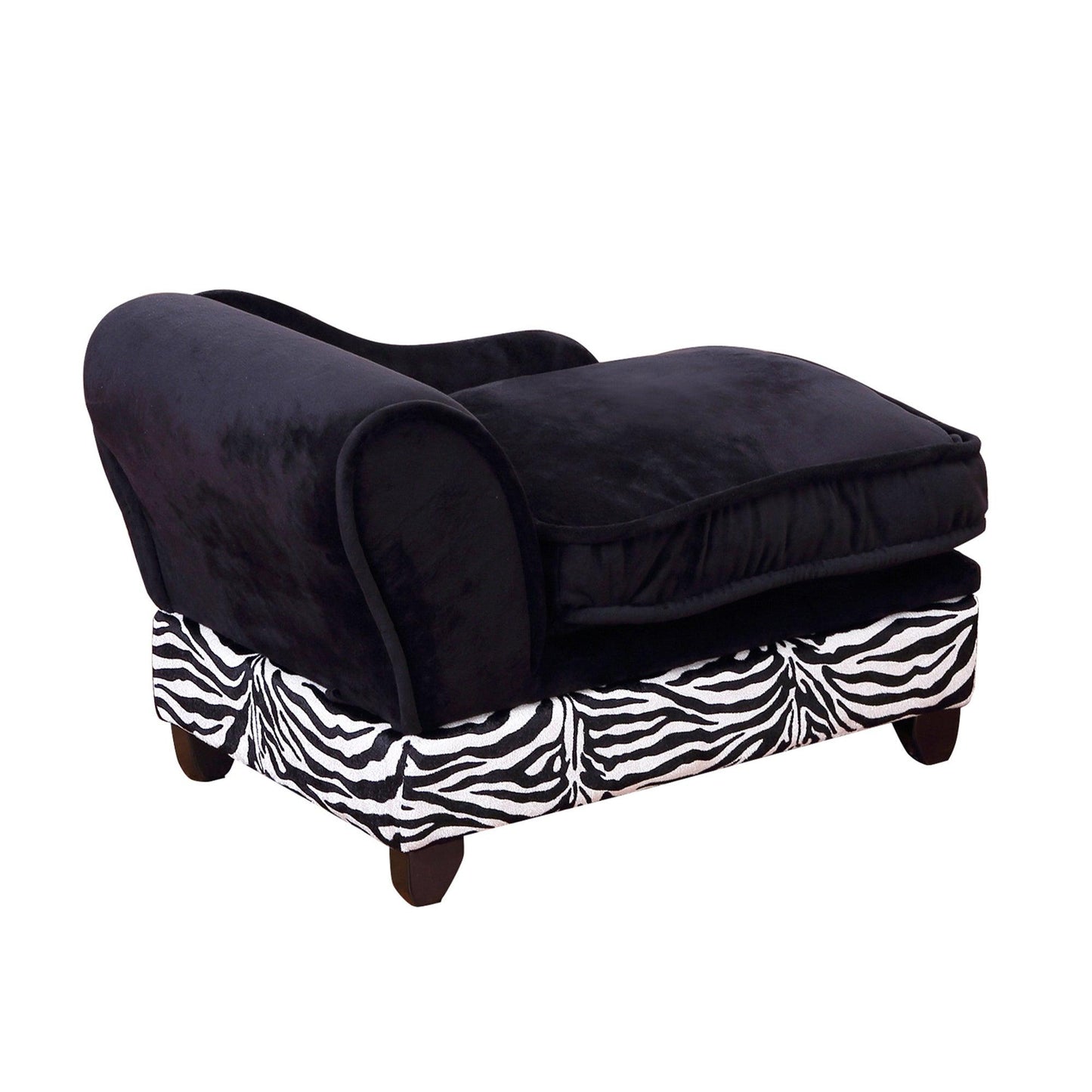 PawHut Dog Sofa Elevated Pet Chair Cat Couch w/ Hidden Under Seat Storage - ALL4U RETAILER LTD