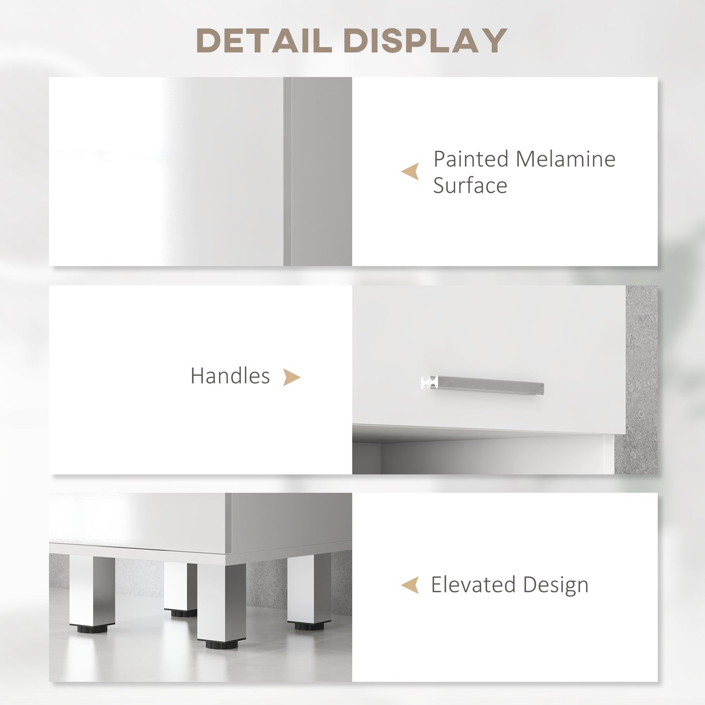 Kleankin 71 Inch Tall Slim Bathroom Storage Cabinet With Drawer Two Doors And Adjustable Shelves High Gloss White