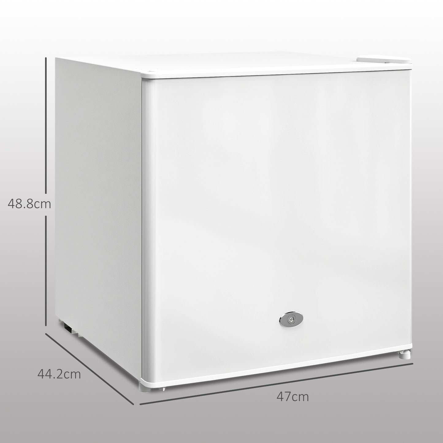 HOMCOM 35L Mini Freezer Countertop White With Temperature Range Minus 24 To Minus 14 Celsius