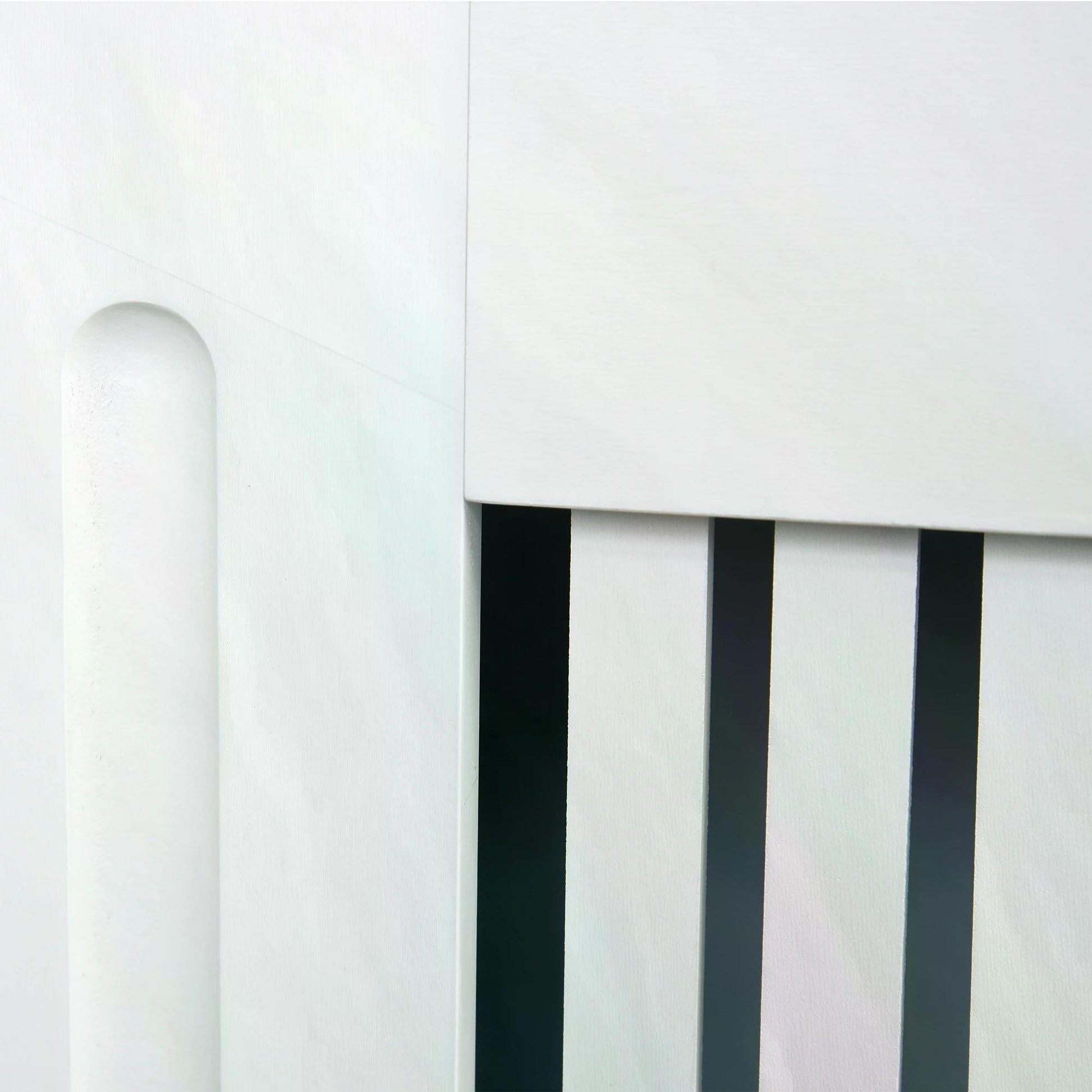 HOMCOM Elegant White Radiator Cover with Slatted Ventilation, 78W x 19D x 80.5Hcm, 12mm MDF - ALL4U RETAILER LTD