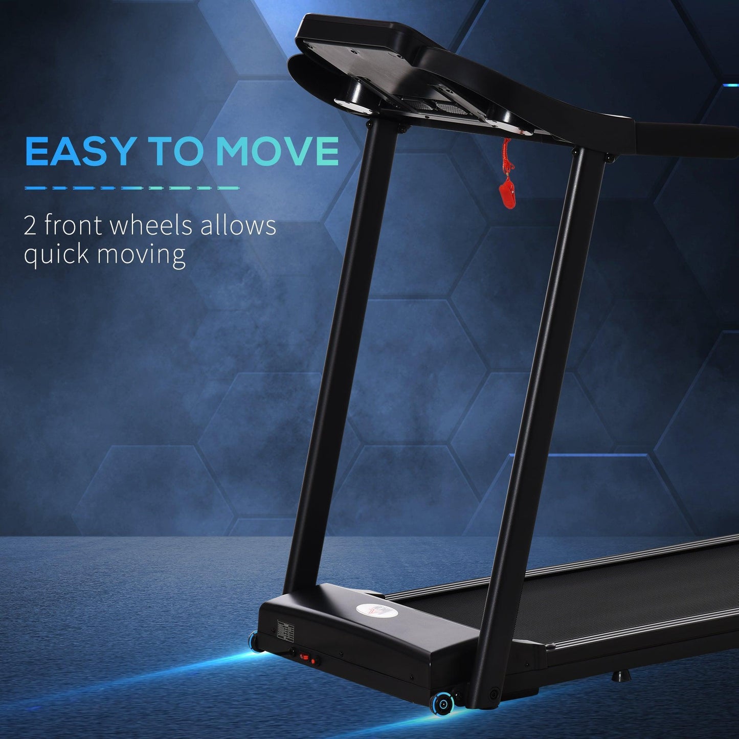 HOMCOM Treadmill: Electric Running Machine with LED Display - ALL4U RETAILER LTD