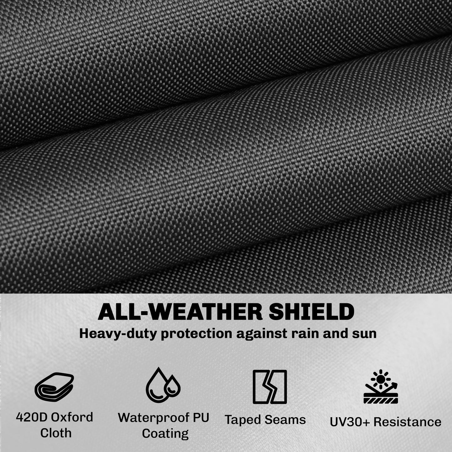 Outsunny V Shaped Patio Furniture Cover Waterproof Outdoor Sectional Sofa Cover Anti UV Air Vent Black 216x216x78 cm