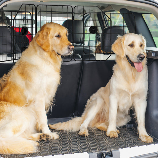 PawHut Adjustable Car Dog Barrier – Fits 93-150cm Width