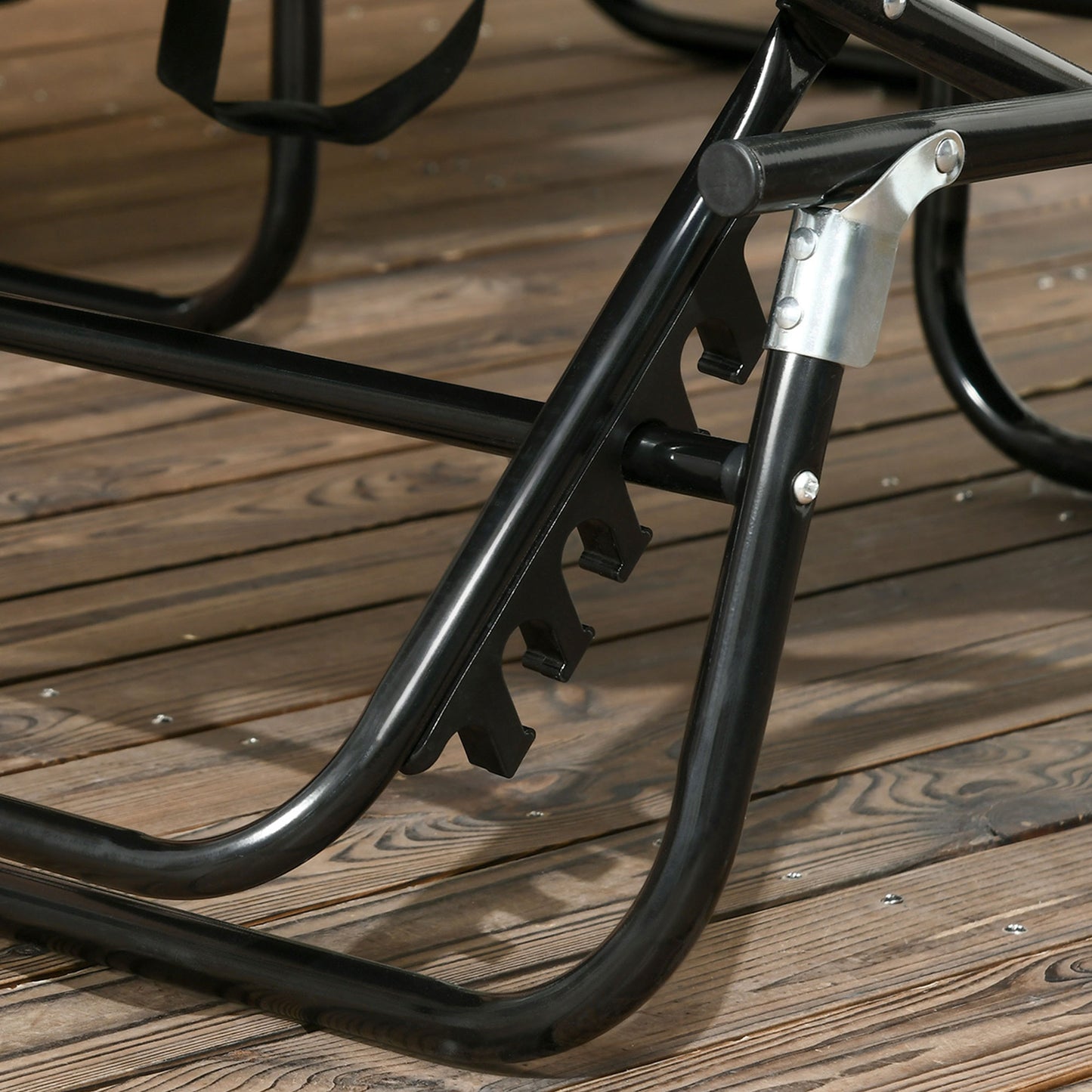Outsunny Two Folding Sun Loungers With Adjustable Backs And Sun Canopies For Outdoor Patio Grey
