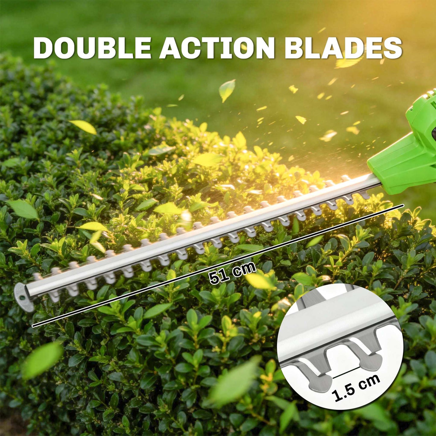 Outsunny 2.6m Corded Extendable Hedge Trimmer With 90 Degree Adjustable Head 450W Electric Hedge Cutter Long Reach