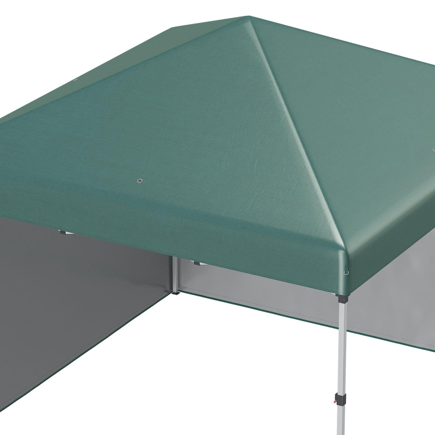 Outsunny 3x3 (M) Pop Up Gazebo Party Tent w/ 2 Sidewalls, Weight Bags, Green - ALL4U RETAILER LTD