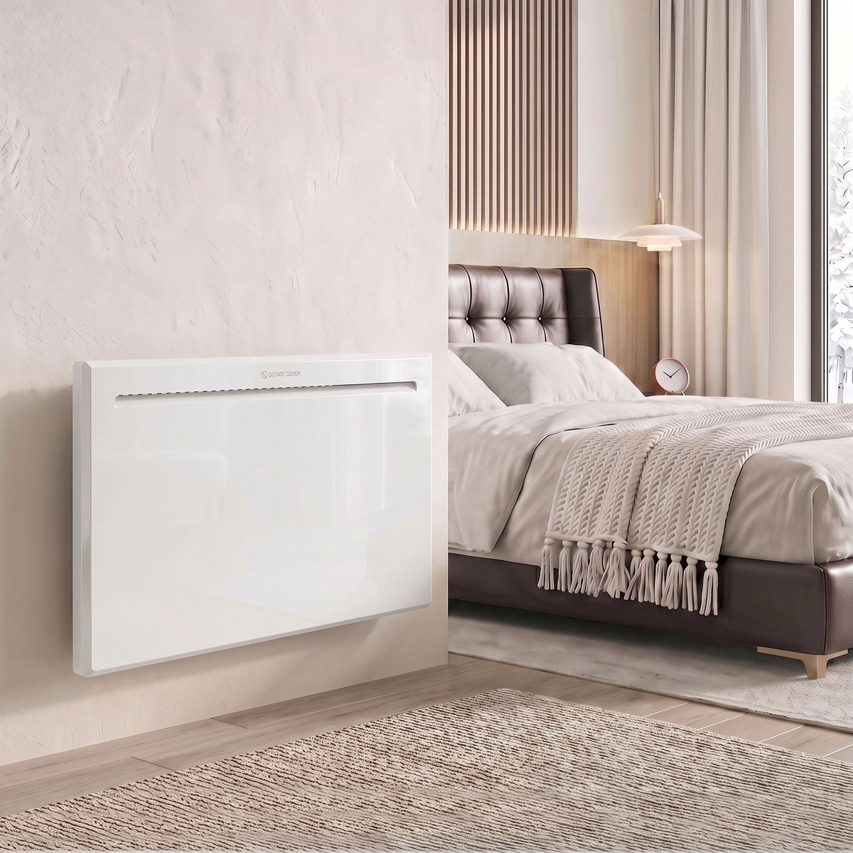 Homcom Smart Panel Heater 1500W Wall Mount Freestanding WiFi App Timer