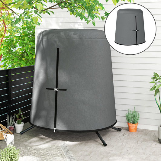 Outsunny 196 x 230 cm Hanging Egg Chair Protective Cover Grey Oxford Fabric Weatherproof