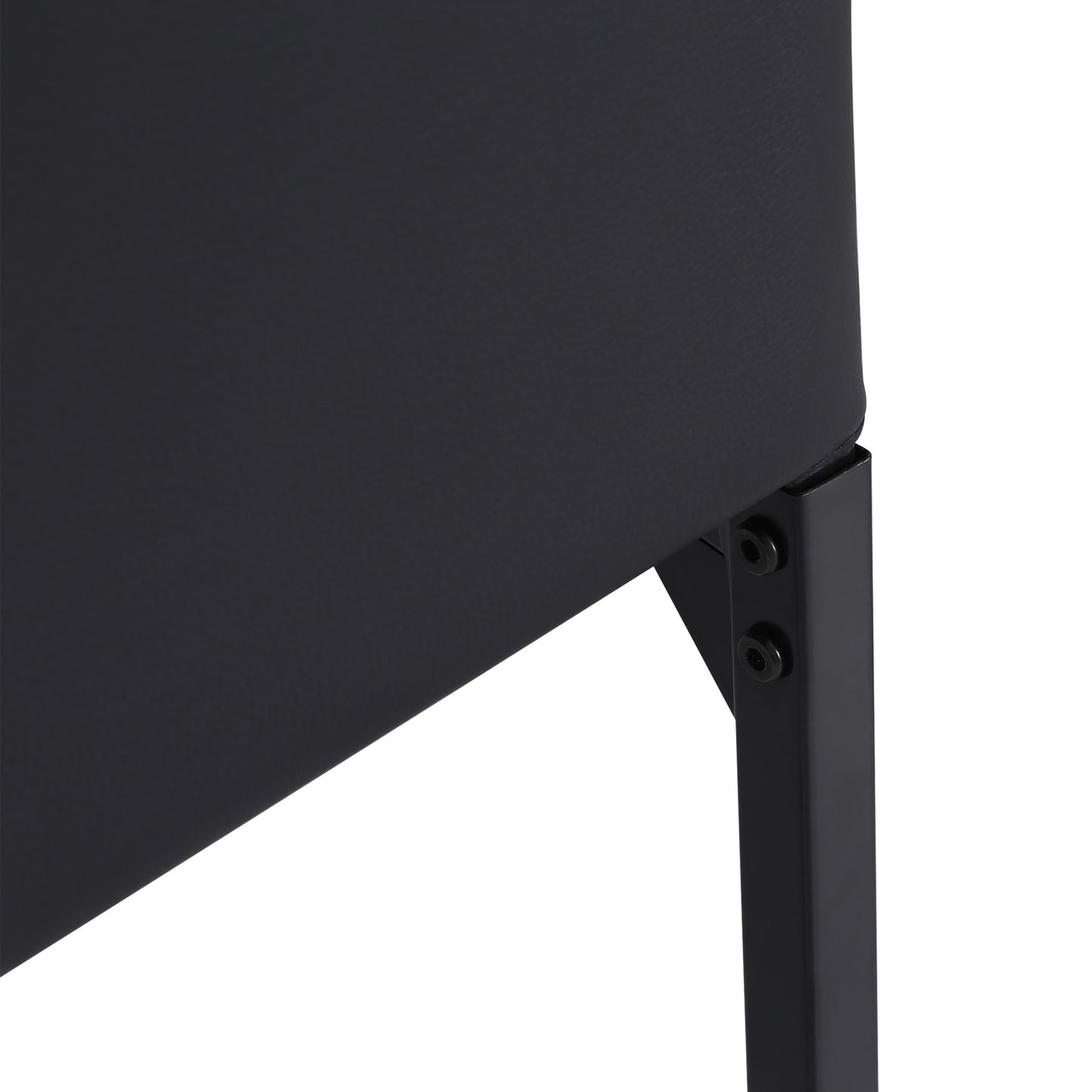 HOMCOM Folding Drop Leaf Dining Table Set With Storage And Four Chairs In Black Finish