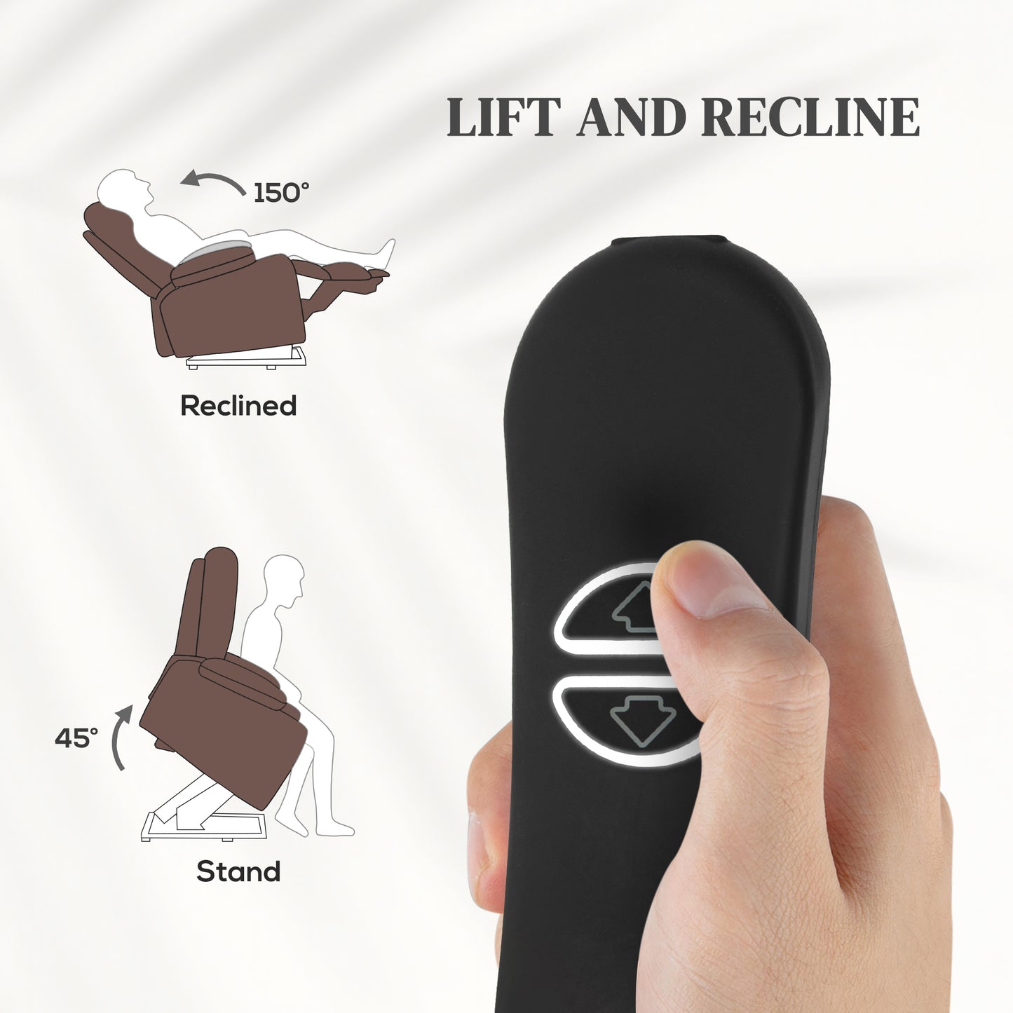 HOMCOM Power Lift Recliner Chair With Vibration Massage And Heat USB Brown With Remote Control