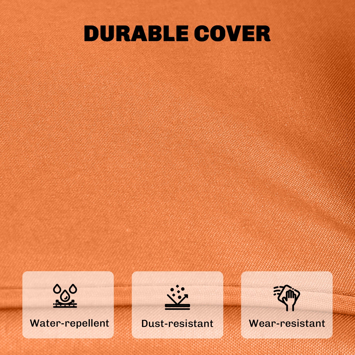 Outsunny 14 Dining Set Cushions Orange Replacement Cushions For Outdoor Rattan Sofa Set 7 Seat Cushions 7 Back Cushions