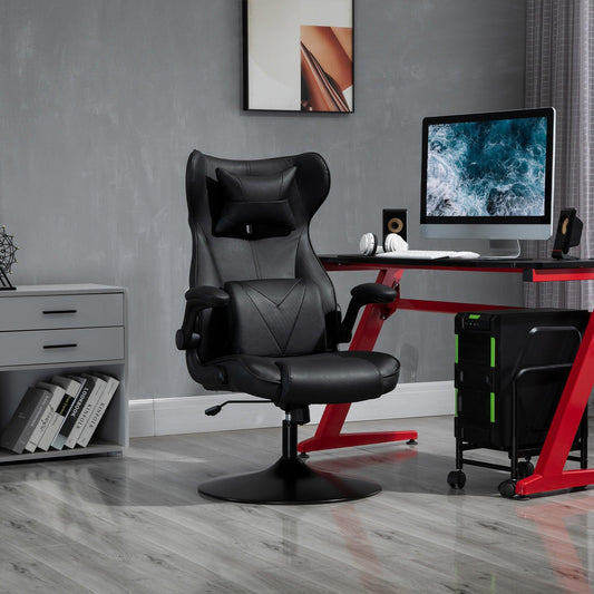 Vinsetto Video Game Chair with Lumbar Support, Racing Style Home Office Chair - ALL4U RETAILER LTD