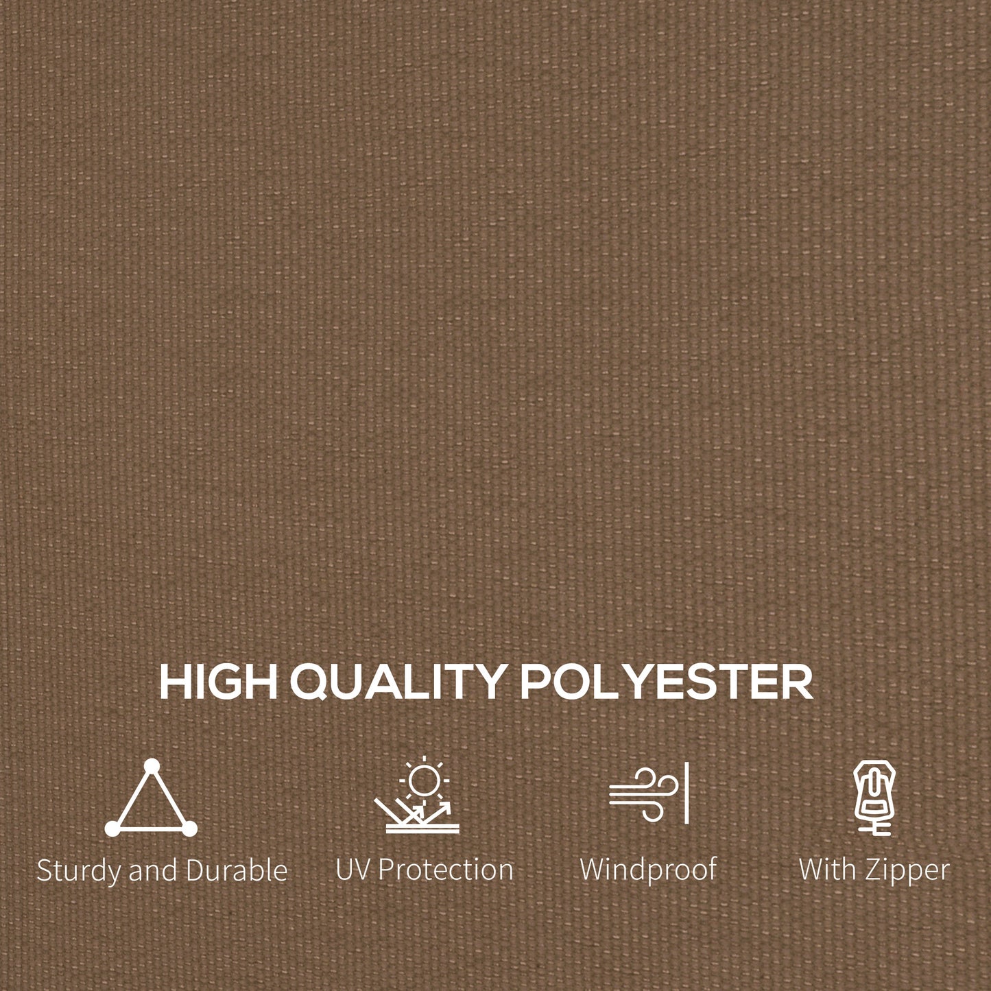 Outsunny 4 Pack Replacement Gazebo Curtains Privacy Panels For Most 3x4m Gazebos Dark Brown