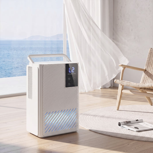 HOMCOM 400mL Daily Dehumidifier With RGB Lights Sleep Mode and Timer